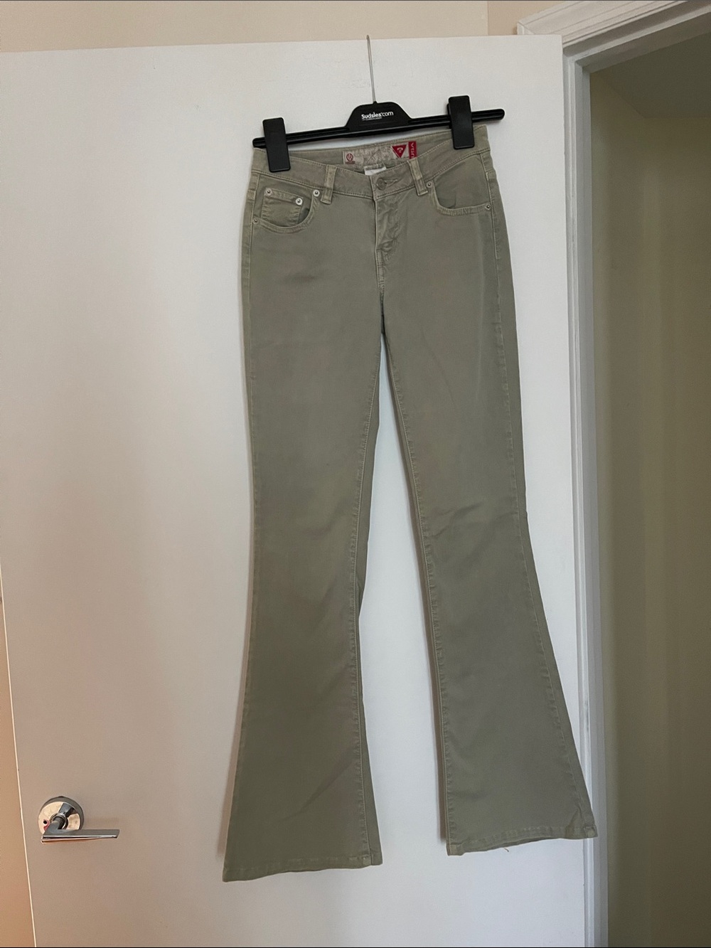 Guess Olive Green Flare Pants